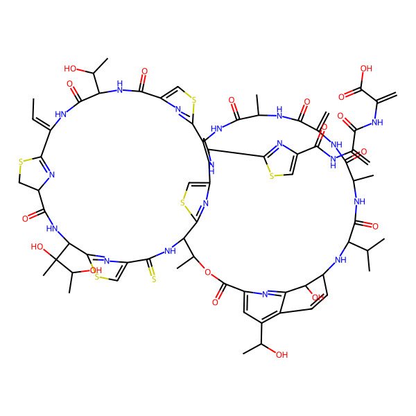 2D Structure of Thiopeptin B