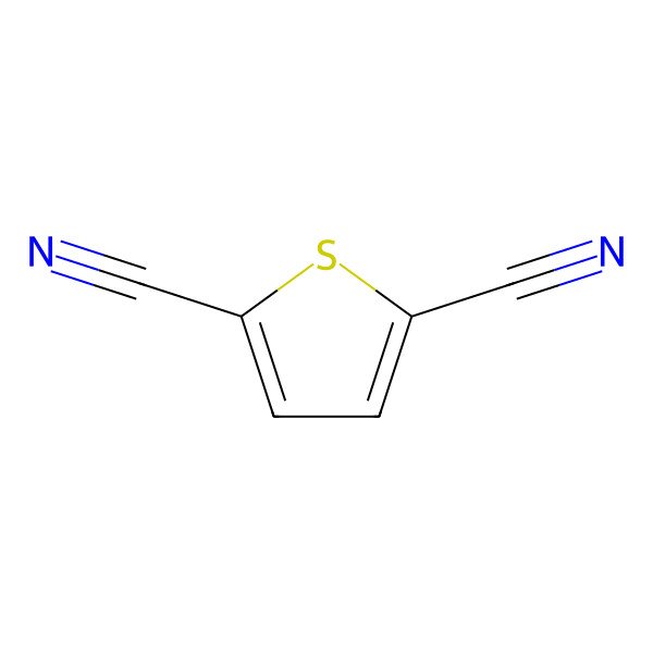 2D Structure of Thiophene-2,5-dicarbonitrile