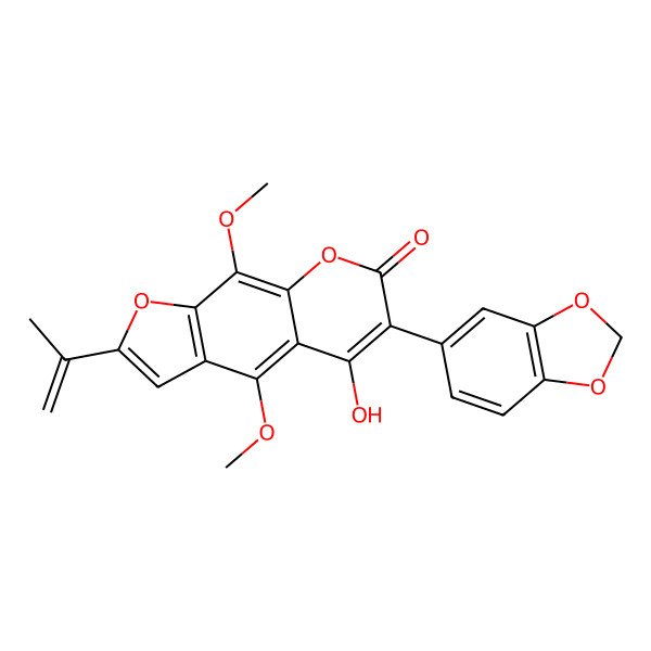 2D Structure of Thonningine A