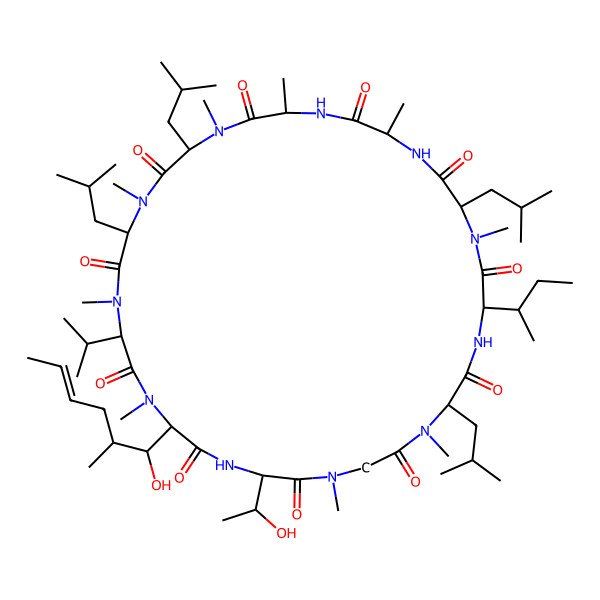 2D Structure of (Thr(2),Ile(5))Cyclosporin