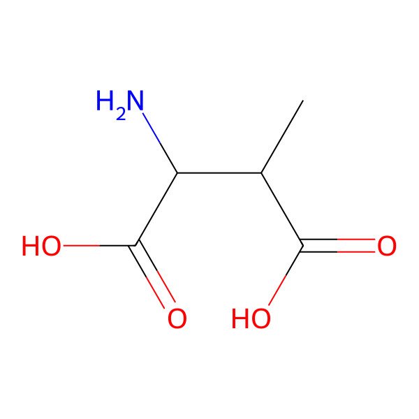 2D Structure of threo-3-methyl-L-aspartic acid