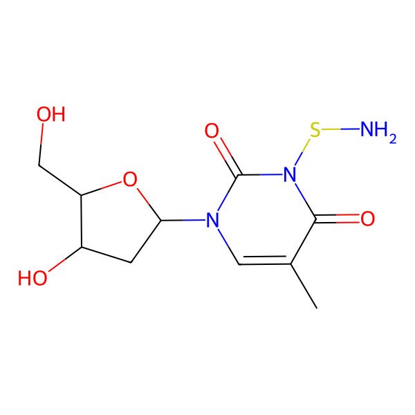 2D Structure of Thymidine-3-thioamine