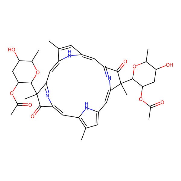 2D Structure of tolyporphin A