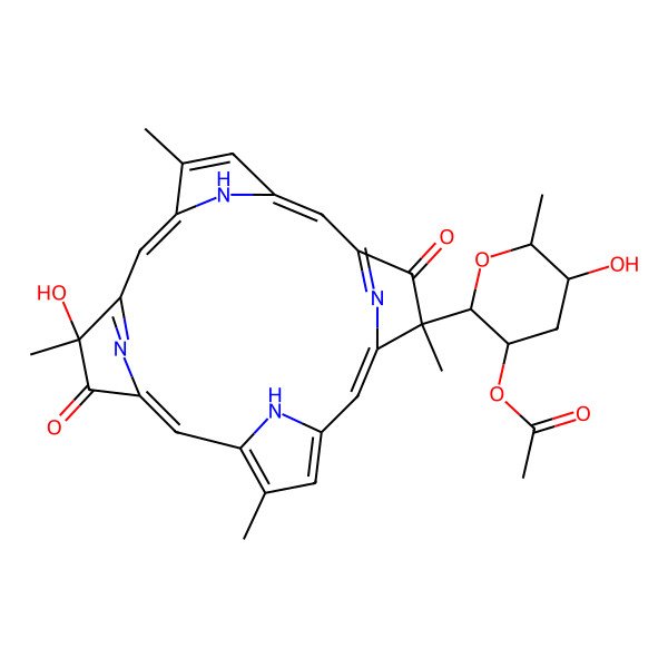 2D Structure of Tolyporphin F