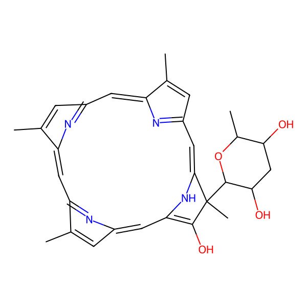 2D Structure of Tolyporphin K