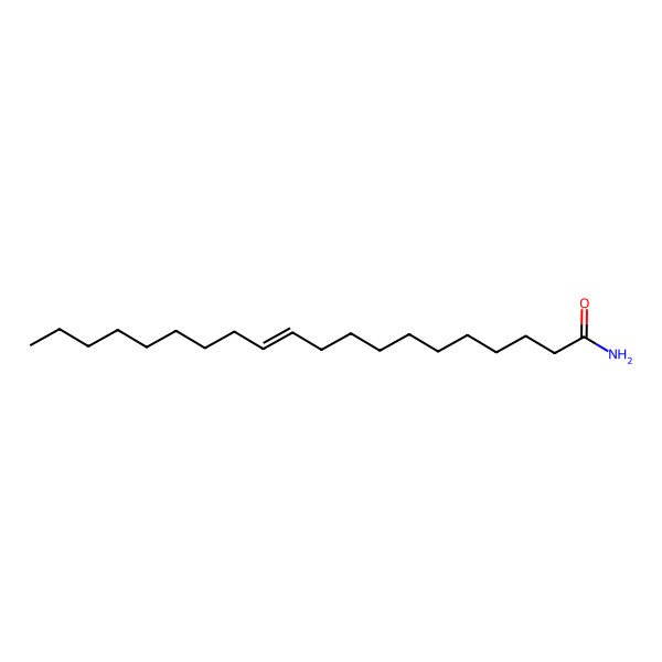 2D Structure of trans-11-Icosenamide