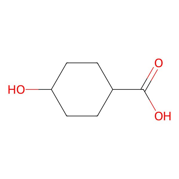 2D Structure of 4-Hydroxycyclohexanecarboxylic acid