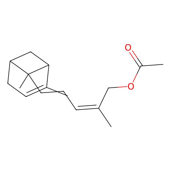 2D Structure of trans-alpha-Bergamatol acetate