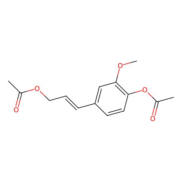 2D Structure of trans-Coniferyl alcohol diacetate