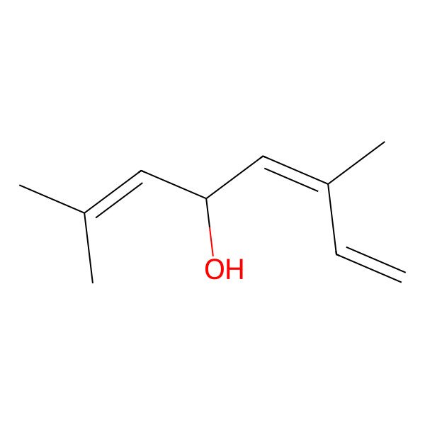 2D Structure of trans-Ocimenol 2D Structure of trans-Ocimenol