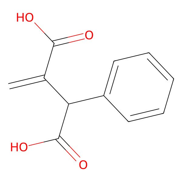 2D Structure of trans-Phenylitaconic acid