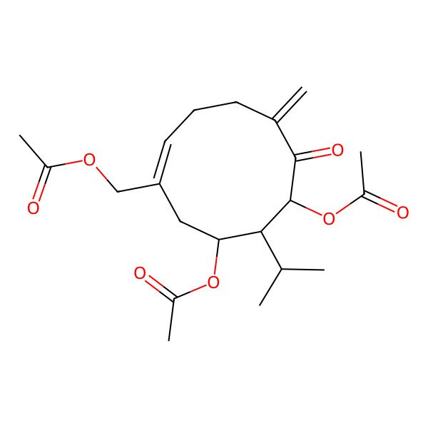 2D Structure of Triacetoxy pulicanone