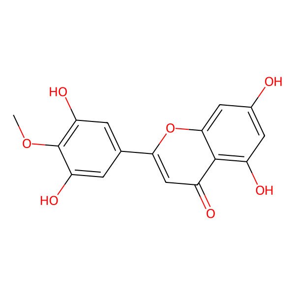 2D Structure of Tricetin 4'-methyl ether
