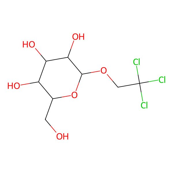 2D Structure of trichloroethyl beta-D-glucoside