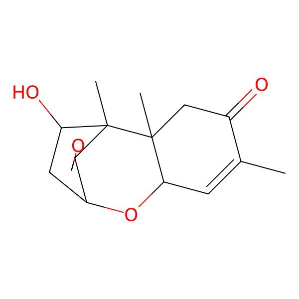 2D Structure of Trichothec-9-en-8-one, 12,13-epoxy-4-hydroxy-