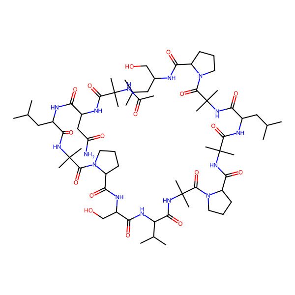 2D Structure of trichovirin I IB