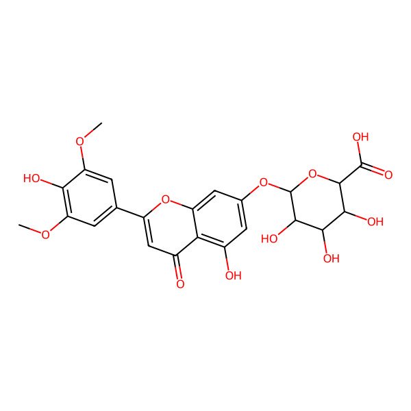 2D Structure of Tricin 7-glucuronoside