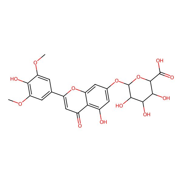2D Structure of Tricin 7-O-glucuronide 2D Structure of Tricin 7-O-glucuronide
