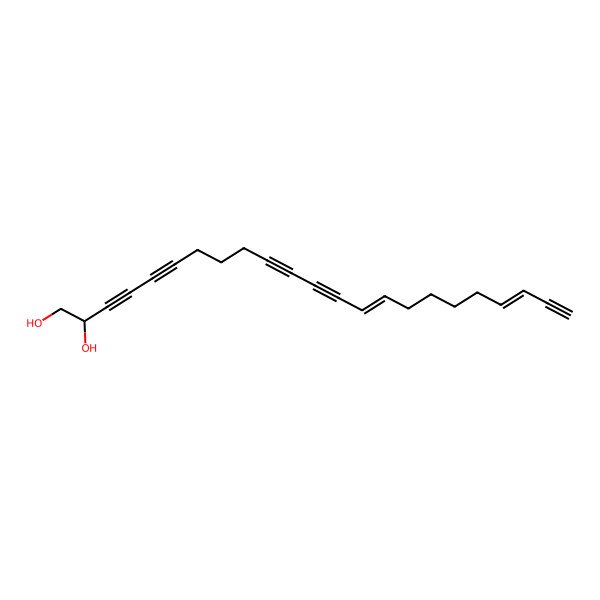 2D Structure of Tricosa-14,20-dien-3,5,10,12,22-pentayne-1,2-diol