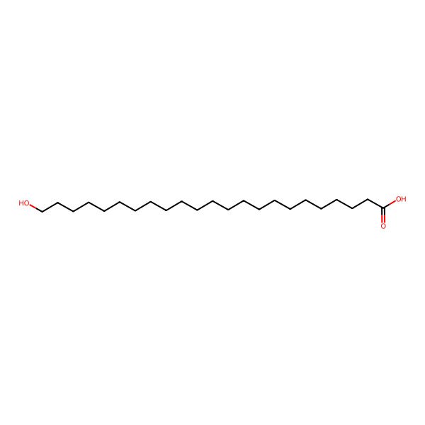 2D Structure of Tricosanoic acid, 23-hydroxy-