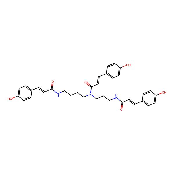 2D Structure of Tricoumaroyl spermidine