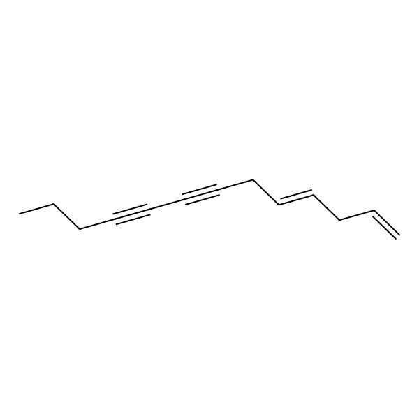 2D Structure of 1,4-Tridecadiene-7,9-diyne