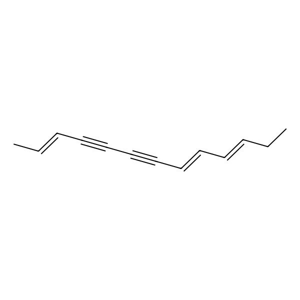 2D Structure of Trideca-2,8,10-trien-4,6-diyne 2D Structure of Trideca-2,8,10-trien-4,6-diyne