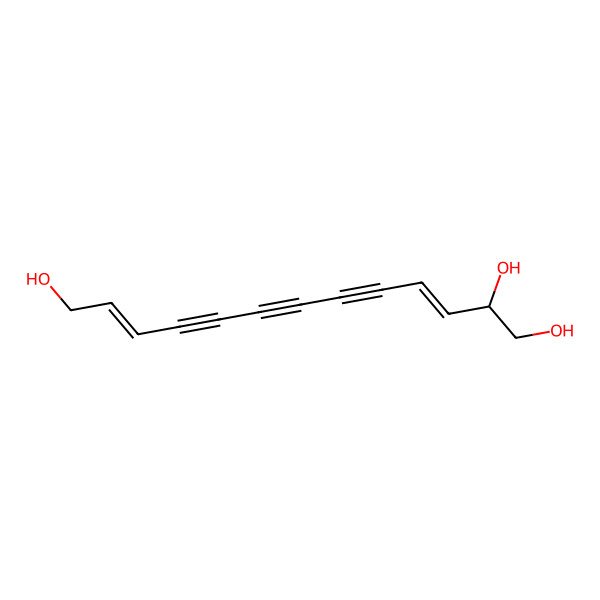 2D Structure of Trideca-3,11-dien-5,7,9-triyne-1,2,13-triol