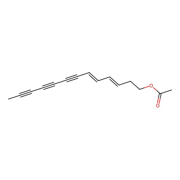 2D Structure of Trideca-3,5-dien-7,9,11-triynyl acetate