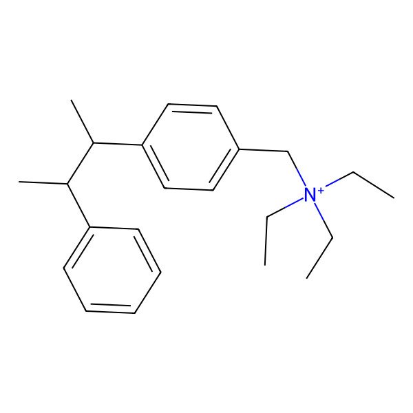 2D Structure of Triethyl-[[4-(3-phenylbutan-2-yl)phenyl]methyl]azanium