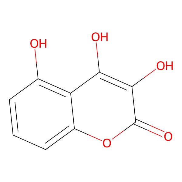 2D Structure of Trihydroxycoumarin