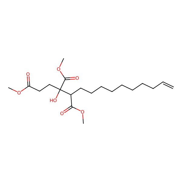 2D Structure of Trimethyl 4-hydroxy-4,5-dicarboxy-14-pentadecenoate