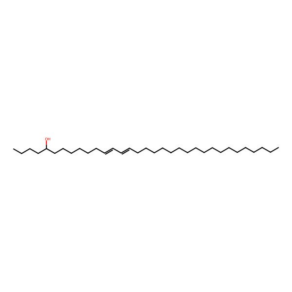 2D Structure of Tritriaconta-12,14-dien-5-ol