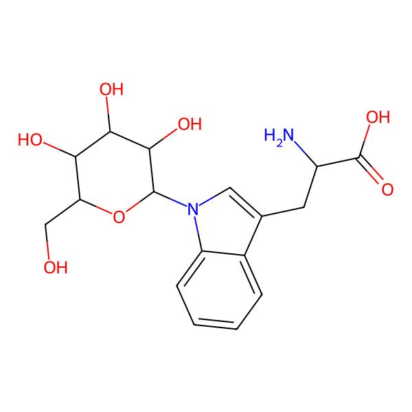2D Structure of tryptophan N-glucoside