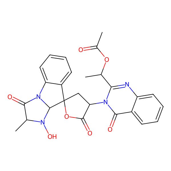 2D Structure of Tryptoquialanine B