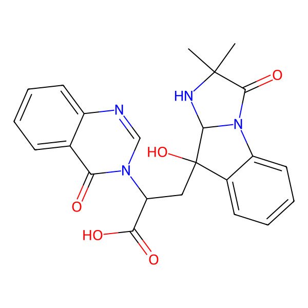 2D Structure of Tryptoquivaline Q