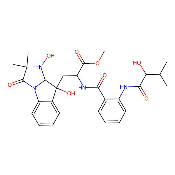 2D Structure of Tryptoquivaline S
