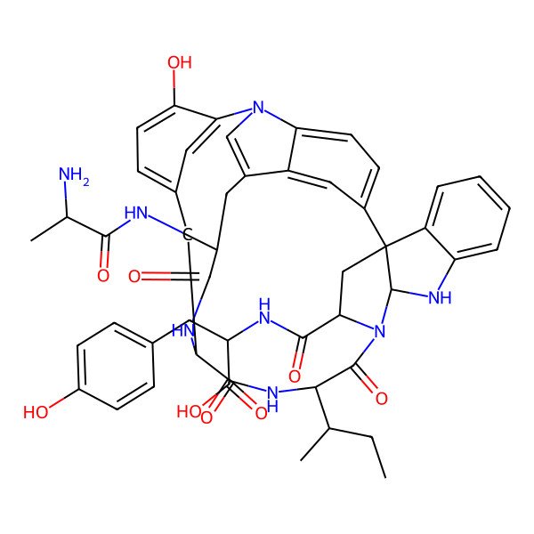 2D Structure of Tryptorubin A