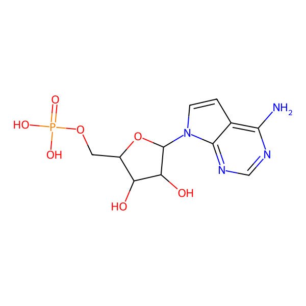 2D Structure of Tubercidin 5'-monophosphate