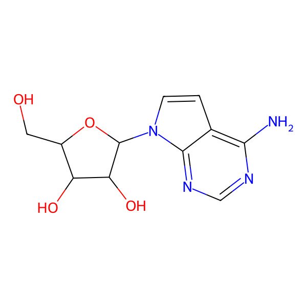 2D Structure of Tubercidin