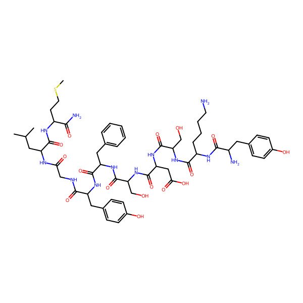 2D Structure of TyrLysSerAspSerPheTyrGlyLeuMet