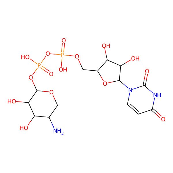 2D Structure of UDP-4-Amino-4-deoxy-beta-L-arabinopyranose