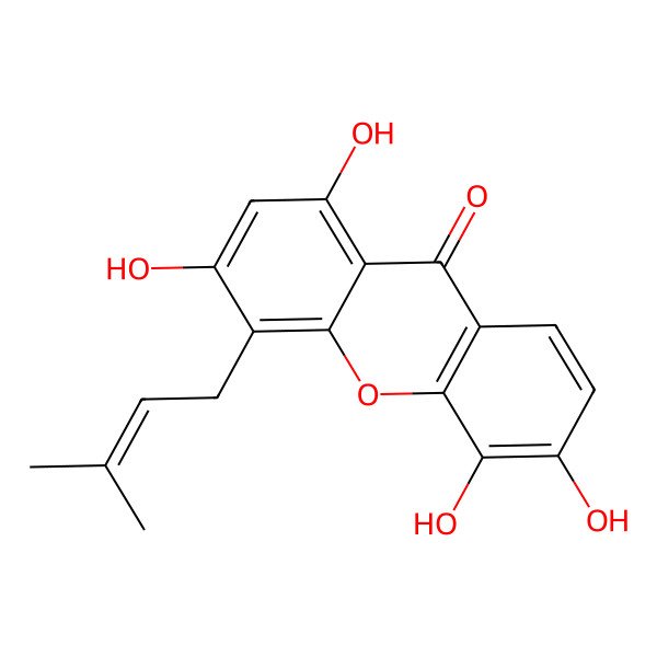 2D Structure of Ugaxanthone