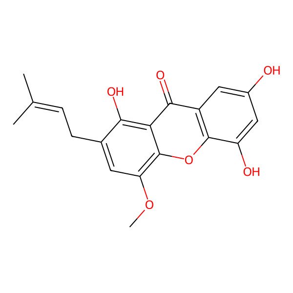 2D Structure of Umbilicaxanthone