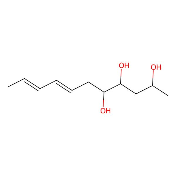 2D Structure of Undeca-7,9-diene-2,4,5-triol