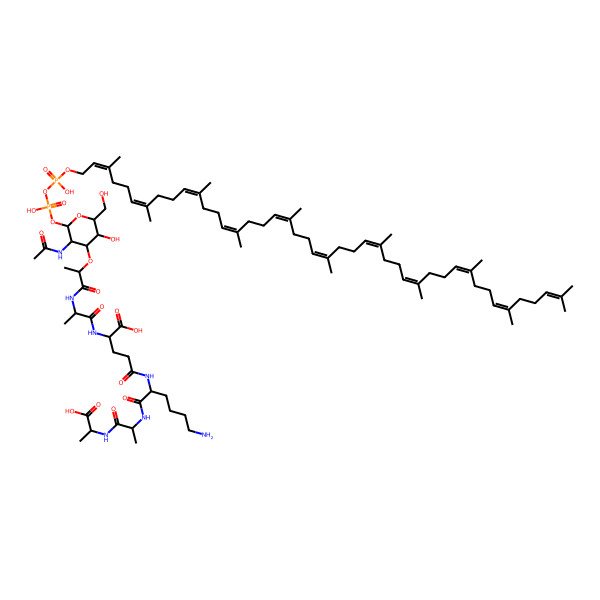 2D Structure of Undecaprenyl diphosphate MurNAc pentapeptide