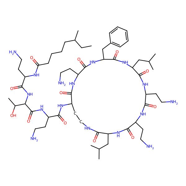 2D Structure of Polymyxin T(1)