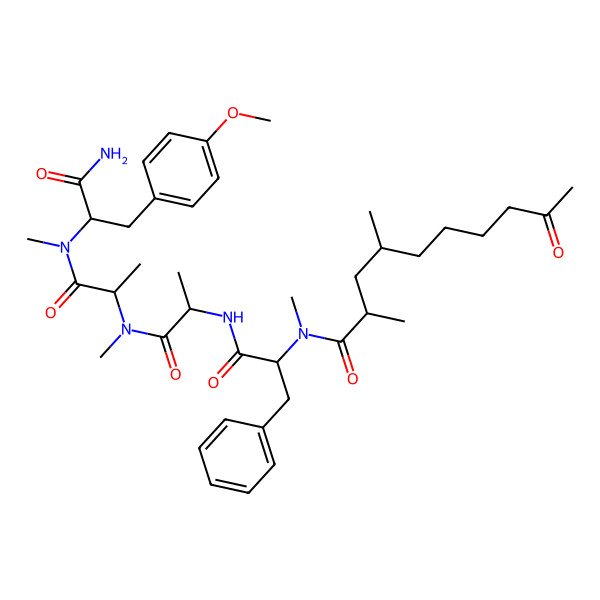 2D Structure of Unk-D-N(Me)Phe-Ala-N(Me)Ala-D-N(Me)Tyr(Me)-NH2
