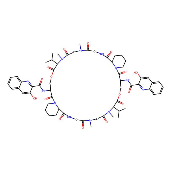 2D Structure of Unk-D-Ser(1)-D-Pip-Gly-Sar-N(Me)Val-(2).Unk-Ser(2)-D-Pip-Gly-Sar-D-N(Me)Val-(1)