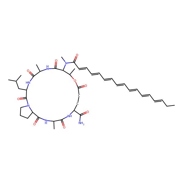 2D Structure of Unk-DL-N(Me)xiThr(1)-DL-Ala-DL-Leu-DL-Pro-DL-Ala-DL-Glu(1)-NH2